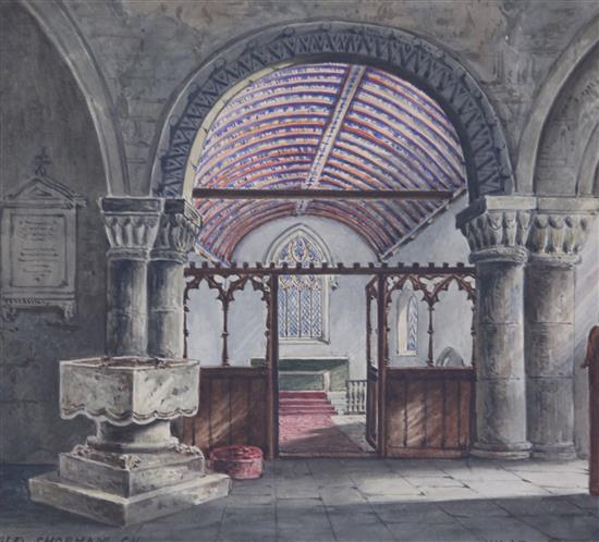 William Delamotte St Marys Church, Shoreham By Sea largest 23 x 30cm, unframed